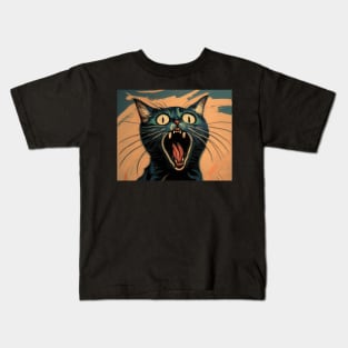 Screaming Cat Kids T-Shirt